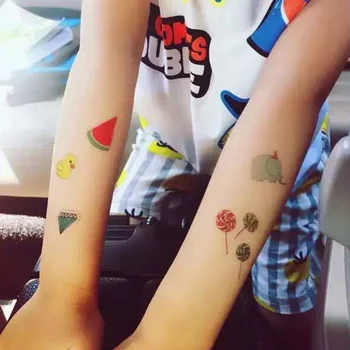 

Cute Cartoon Kids Temporary Tattoo Inspired Body Makeup Sticker Tattoos