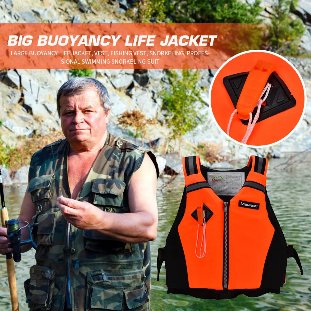 Professional Snorkeling Boating Life Jacket Water Sports Safe Swimming