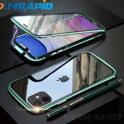 Двухсторонний протектор из закаленного стекла, для iPhone 11 Pro 11Pro Max чехол для iPhone XS Max XR X 6S 6 7 8 Plus чехол для телефона