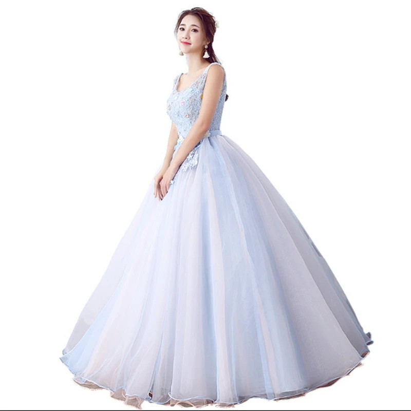 

V neck beading flower Quinceanera Dresses lovely up back party dress for show concert
