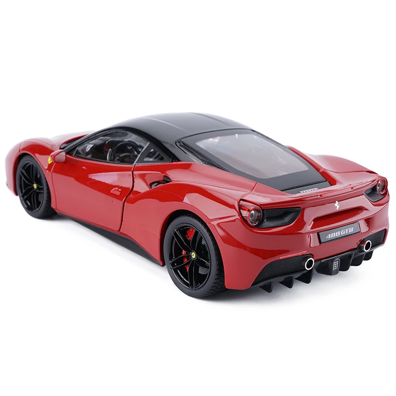 JZ) Bburago 1/18 1:18 Ferrari 488 GTB спортивный гоночный автомобиль Транспортное средство литье под давлением дисплей Модель игрушки на день рождения для детей мальчиков и девочек