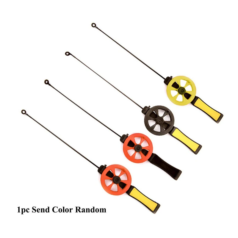

1PCS Winter Fishing Reels Ice Fishing Rods Mini Portable Fishing Pole Fishing Accessories Send Random Color