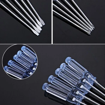 

Acrylic Handle Cross/Flat Blade Screwdriver Reversible Power Hand Tool