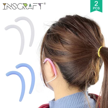 

2pcs Face Mask Band Cover Face Mask Ear Protective Hook Soft Silicone Mask Ear Protector Anti Ear Pain Mask Accessories