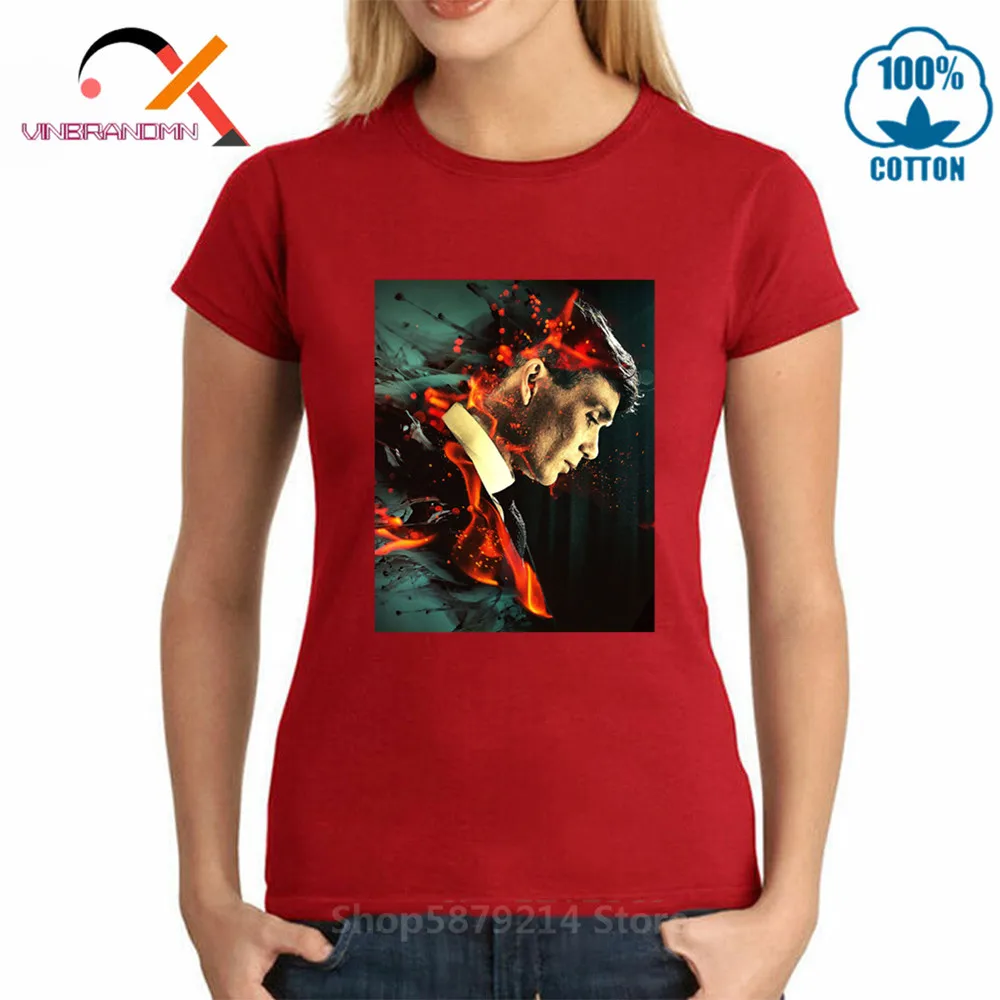 Оригинальный бренд футболка для хип хопа по заказу женщин Tommy Shelby винтажная