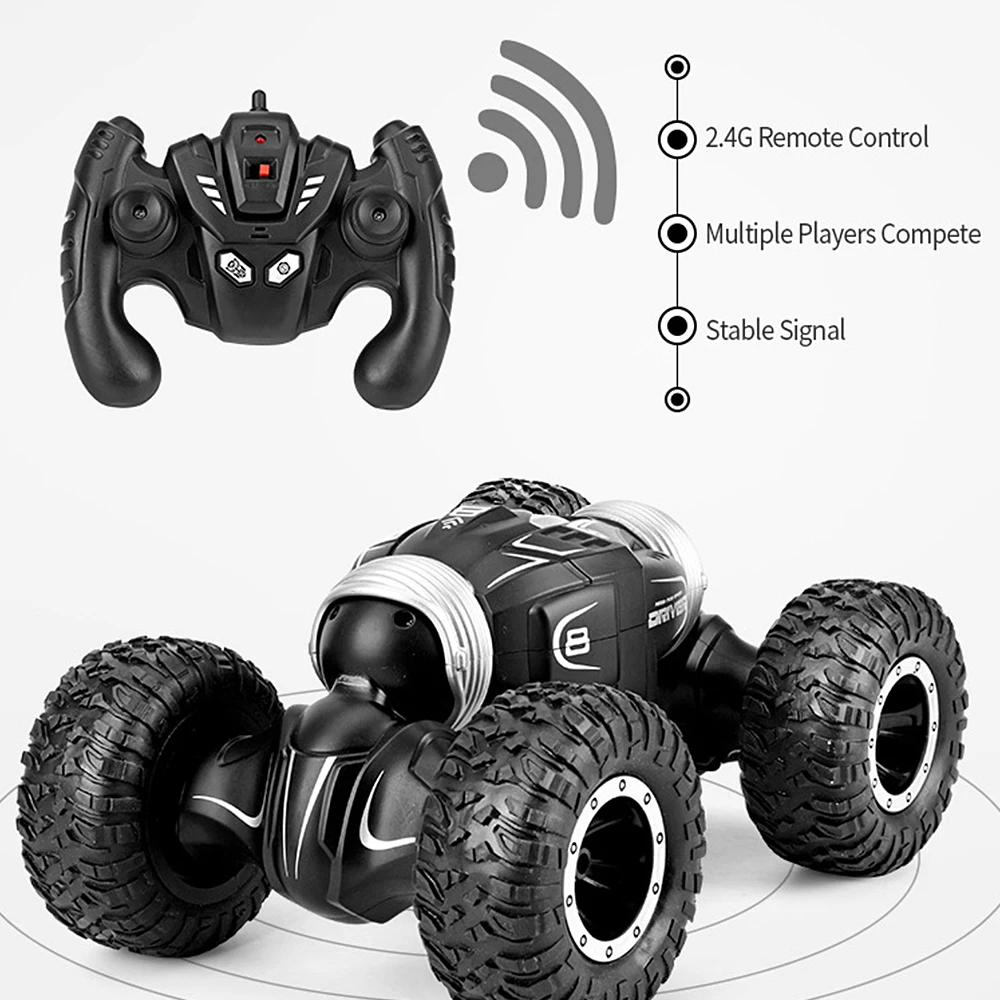 CYSINCOS радио управление 4WD скалолазание Багги Детские игрушки 2,4 ГГц RC функция Двусторонняя барабанная деформация трюк автомобиль детские игрушки