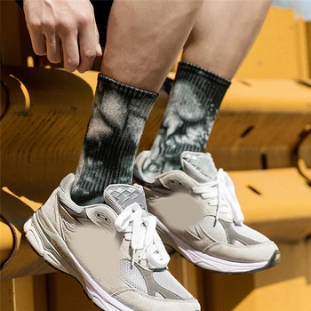 

Hip Hop Skateboard Tube Socks Couples Fashion Tie-Dye Socks Quality Colorful Socks For Unisex 2020 Accessories 5Pair/Pack