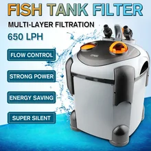 9,3 W 650LPH аквариум внешний рыбный бак, канистра фильтра для садок для рыбы Аква фильтрации с Впускной Выход шланг для домашних животных