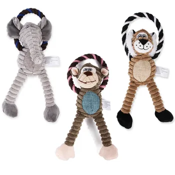 

Supply of Goods New Style Pet Toy Dog Plush Bite Sounding Toys Vent Model Monkey Lion