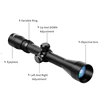 3-9x40 Hunting Scope Riflescope Mil Dot Air Air Riflescope Gun Riflescope/Air Optics Sniper Hunting Scope With 20mm Rail Mount ► Photo 3/6