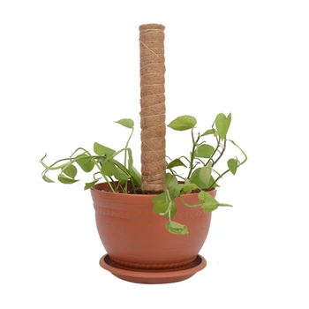 

2pcs Coir Totem Grow Upwards Home Stick With 10 Labels Moss Pole Durable Balcony Support Stakes For Climbing Plant Garden