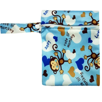 

Wet bags for cloth diapers sanitary pads nursing pads print color mix color free shipping 50 pcs/pcs