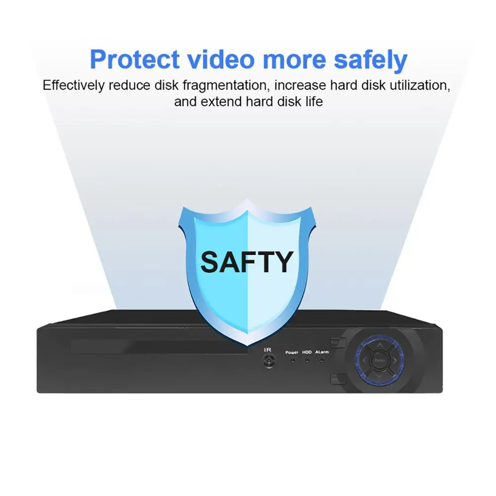 Цифровой видеорегистратор RUSFEIDA 5MP 8CH POE H.265 + NVR для HD 2/3/4/5MP IP камера домашнего