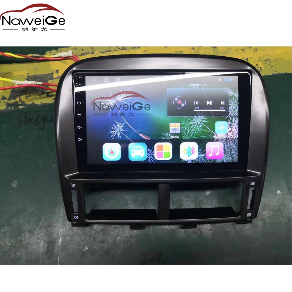NaweiGe 9 дюймов Автомобильный dvd-плеер на основе Android gps навигация автомобиля аудио Радио стерео для Lexus LS430/XF30/4500/Toyota Celsior 1997-2006
