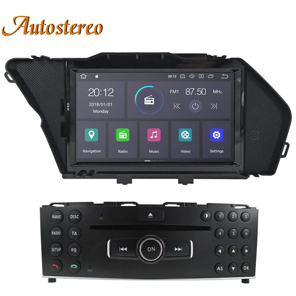 Excellent DSP Android 9 64G Car DVD Player GPS Navigation For Mercedes-Benz GLK GLK-Class X204 2008-2010 Car Auto stereo Multimedia Player 3