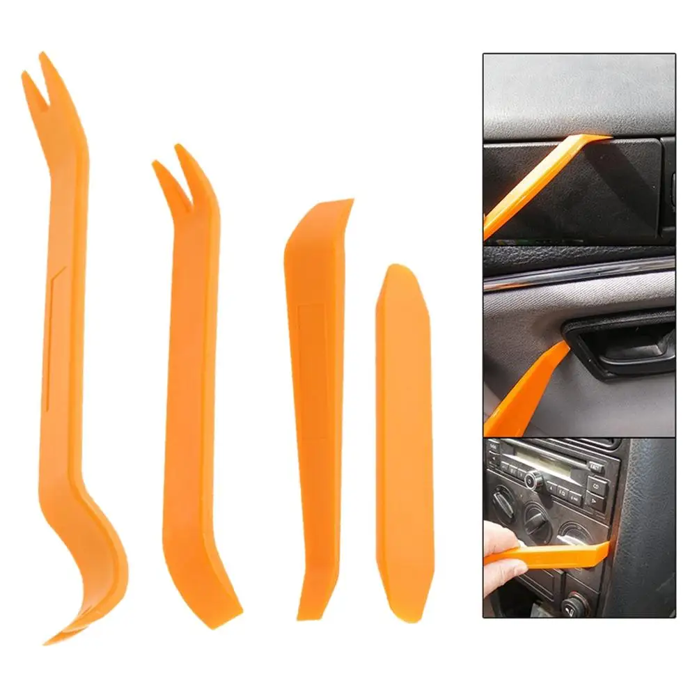 

Hot Selling car safty tool 4pcs Auto Car Radio Door Clip Panel Trim Dash Audio Removal Installer Pry Tool Gift