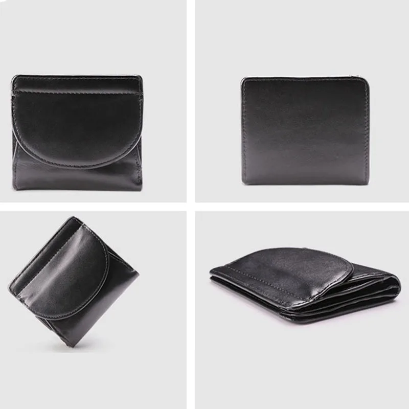 XMESSUN Women Genuine Leather Wallet 2025 New Fashion Design Fold Coin Purse Trendy Female ID ID Card Pack Ins K55