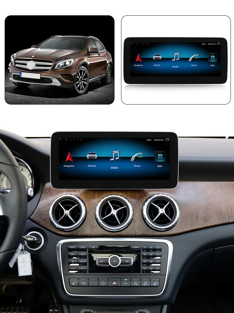 Android 9,0 4+ 64G Автомобильный dvd Радио мультимедийный плеер gps Navi для Mercedes Benz A GLA класс W117 X117 X156 2013