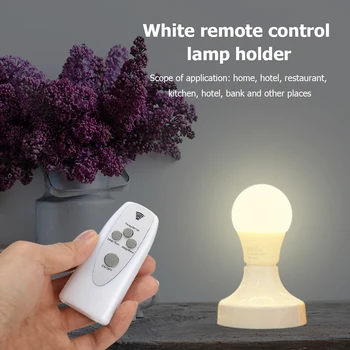 

E27 Durable Wireless Remote Control Lamp Holder Multi-functional Practical Classic 85-285V Timer Light Base Socket EU Plug