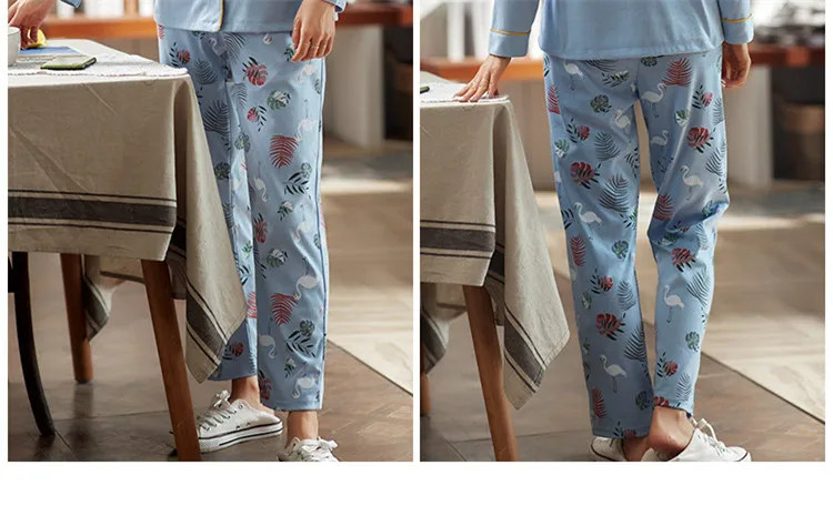 New Women Pajamas Sets Cotton Long Sleeve Autumn Winter Sleepwear Cute Ladies Girl Pijamas Mujer Adult Home Clothes