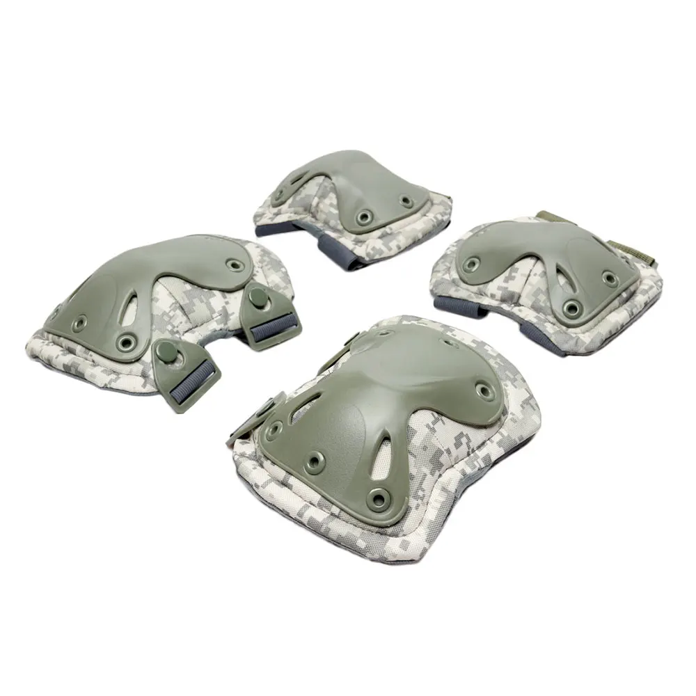 ACU camouflage Тактические Боевые ElbowPads наколенники Регулируемая защитная одежда камуфляж - Цвет: ACU camouflage