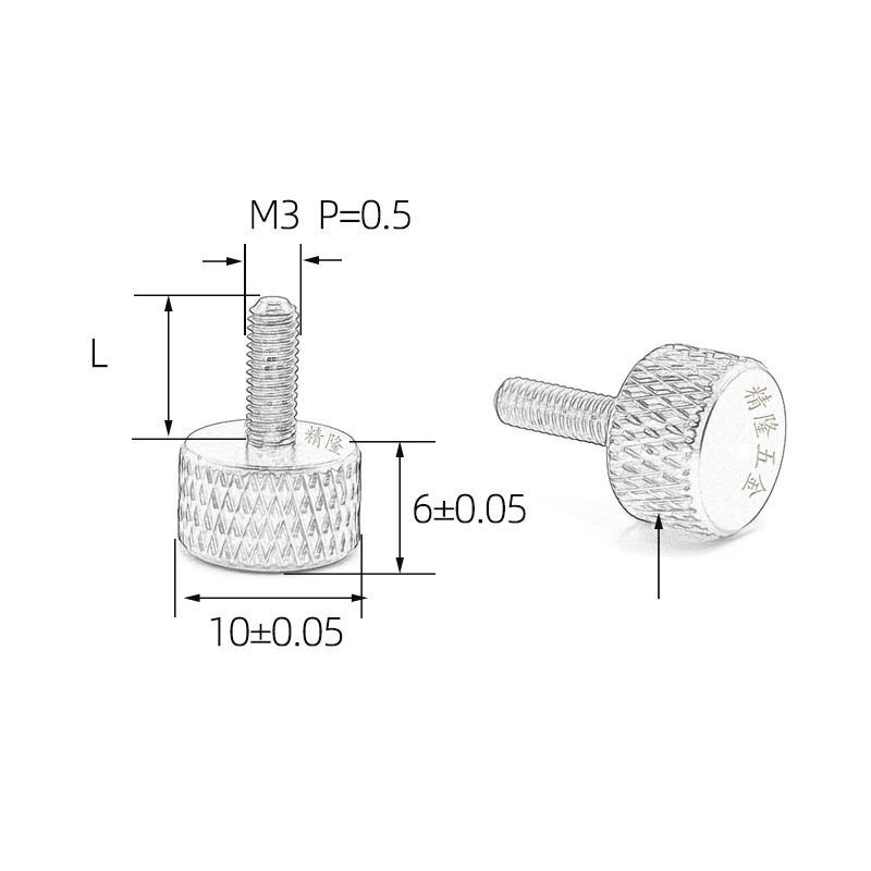 10 шт. цветные алюминиевые винты с резьбой|Винты| |