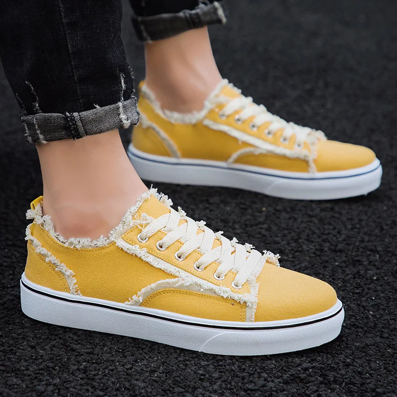 

Summer Hot Selling BOY'S Low Top 2019 Men Casual Korean-style Trend Versatile Canvas Skate Shoes Skateboard Shoes Men's