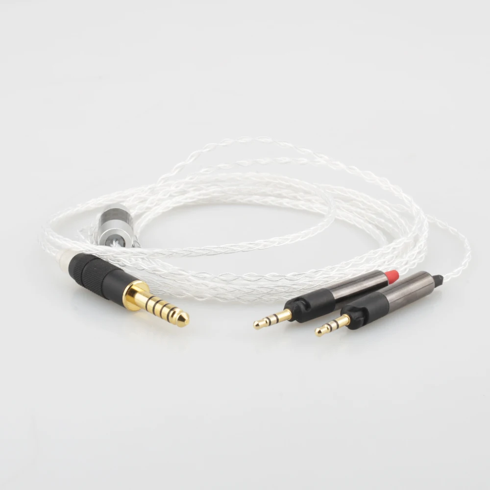 Audiocrast HC025 4 4mm TRRS Balanced 8 Cores Silver Plated Headphone Cable for ATH R70X