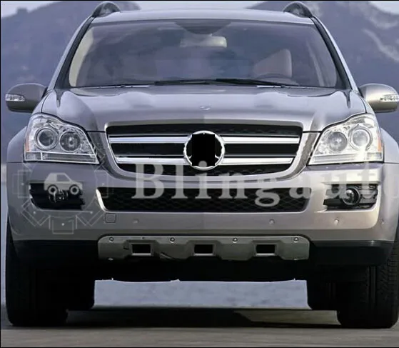 Опорная плита Подходит для M ercedes B enz GL серии X164 2006-2008 защитная пластина из нержавеющей стали для переднего и заднего бампера
