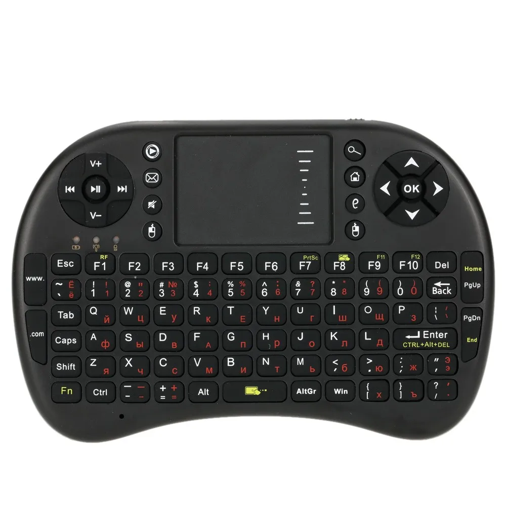 

2.4G Mini Wireless Russian Version Keyboard Touchpad & Air Mouse Fly Mouse Remote Control for Android Windows TV Box Smart Phone