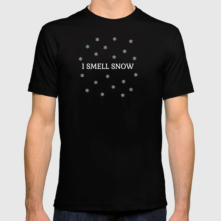 Футболка с надписью «I Smell Snow»; серия «smell snow show»; милая Одежда для девочек