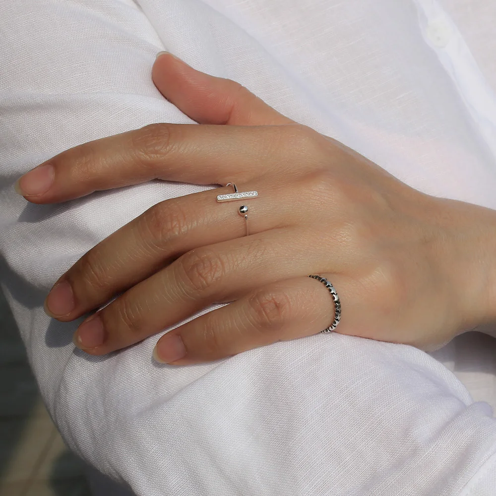 Женское коктейльное кольцо Trustdavis из 100% стерлингового серебра 925 пробы с