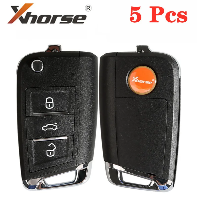 Xhorse XSMQB1EN умный дистанционный ключ MQB Тип 3 кнопки для VVDI2 VVDI инструмент английская