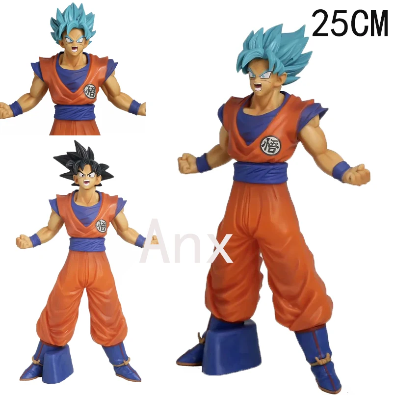 

25CM Anime Dragon Ball Figurine Son Goku PVC Action Figure TAG Fighters Goku Vegeta Interchangeable Head Toys Model