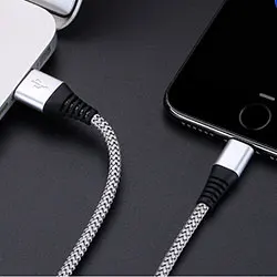 Silver Cafele Micro USB Кабель 1,8 M 3A Lndicator световые кабели для зарядного устройства USB для Xiaomi Mi9 Mi8 samsung Redmi Note 7 Huawei, OPPO оборудование - Цвет: Silver