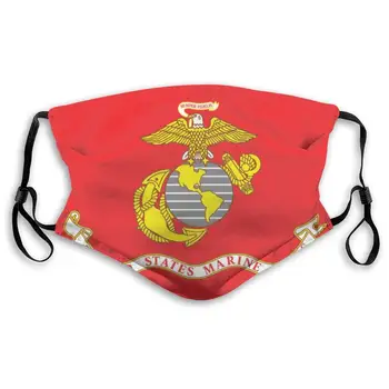 

The United States Marine Corps Print Mouth Masks With Filter Washable And Reusable Anti Dust Breathable Mask With Adjustable Ear