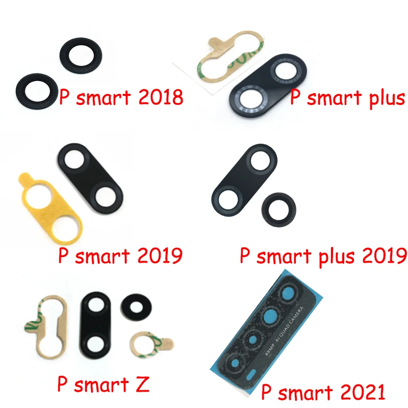 Новая крышка объектива задней камеры для Huawei P Smart Z Plus 2018 2019 2020 2021 с наклейкой Ahesive