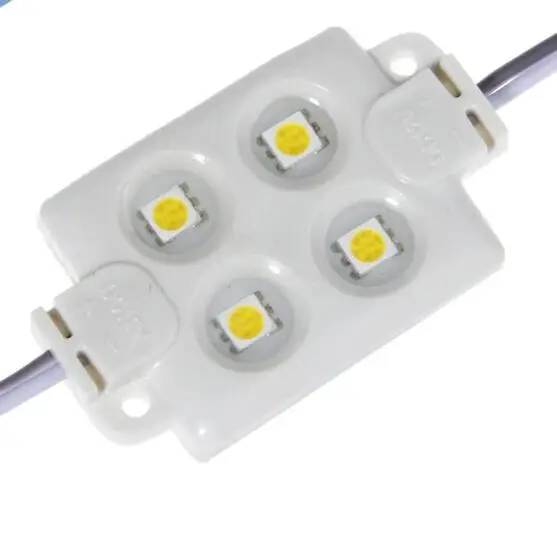 RGB led модуль впрыска 4 шт. 5050 Модуль 12 В 2 Вт 120 градусов IP65 антистатические анти-УФ ABS оболочка реклама led белый теплый белый