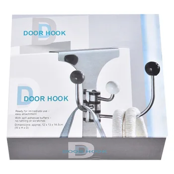 

Multipopose Rotating Hook Wall Door Mounted Coat Hooks Creative Stainless Steel Durable Triple Swing Arms Hanging