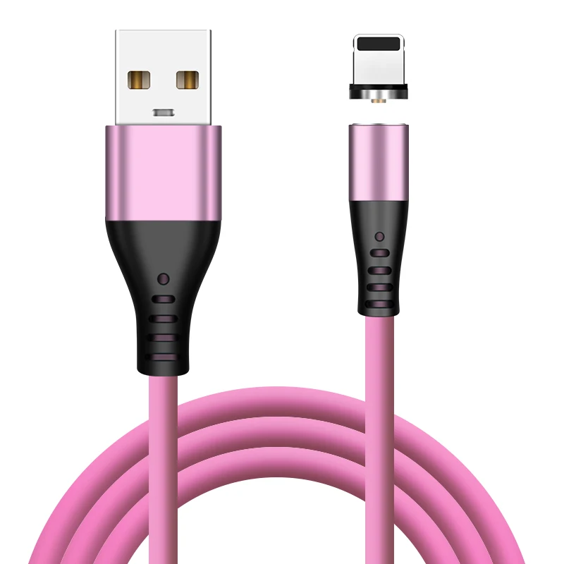 Strong Mangetic Charger Usb Type C Cable LED Liquid Silicone Wire Charger for iphone 11 12 Huawei Samsung Note10 Charging Cord hdmi cable for android  Cables