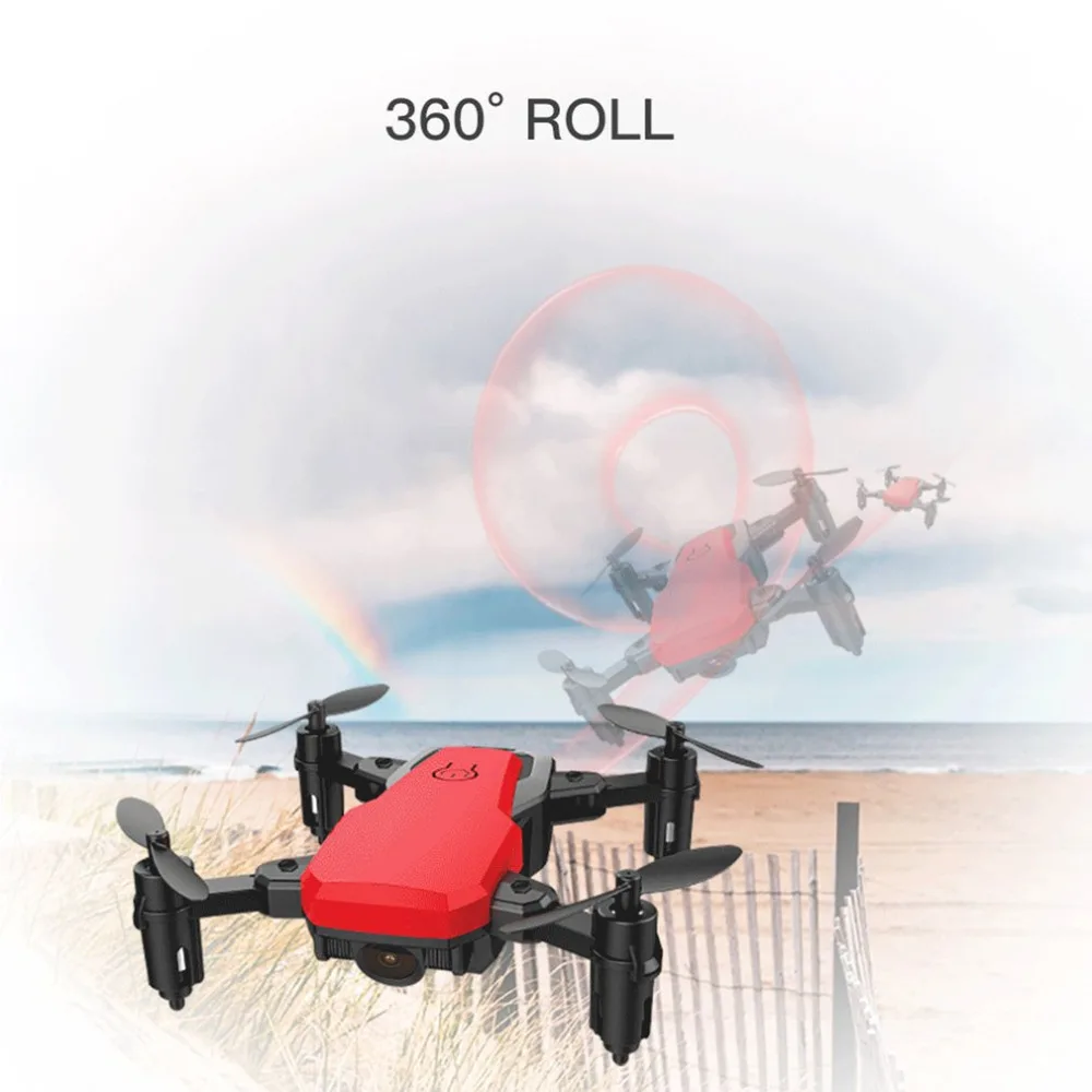 0.3MP RC Quadcopter Drone with Camera Mini Pocket RC Drone FPV Selfie Real-time Altitude Hold Headless Mode 3D Flip Wifi