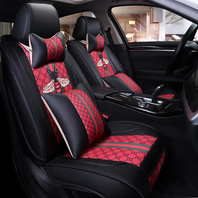 

Automobile Seat Cushion Four Seasons Universal Dongfeng Honda Xrv Civic Bin Chi CRV Only Seat Cover Summer Cartoon Seat Cushion