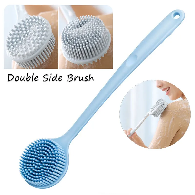 Long Handled Body Bath Shower Back Brush Scrubber Skin Cleaning Tool Trendy 
