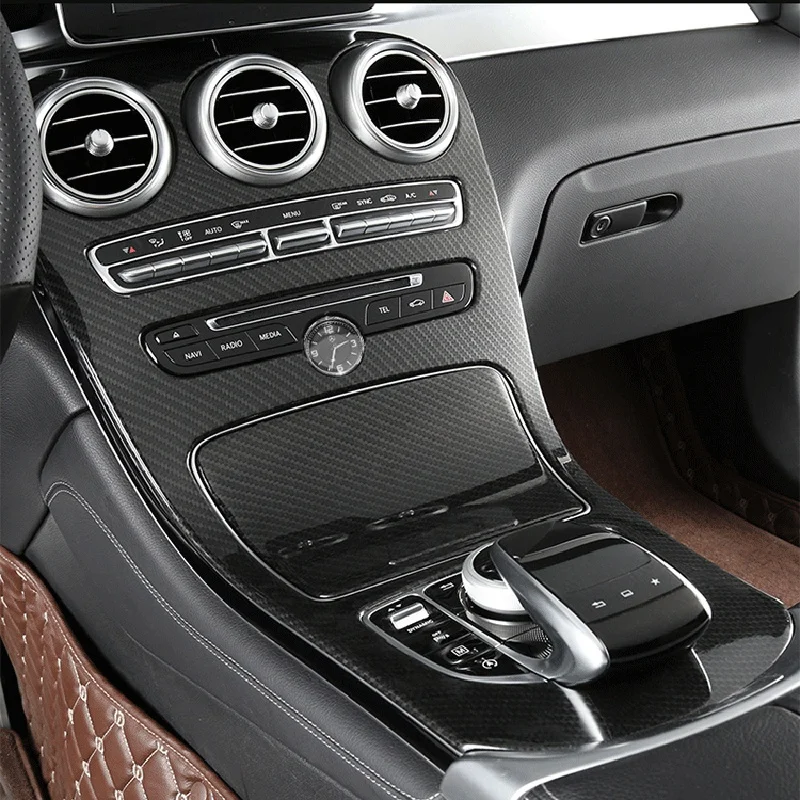Для Mercedes-Benz CLC C Класс стиль консоль панельная Накладка для коробки передач