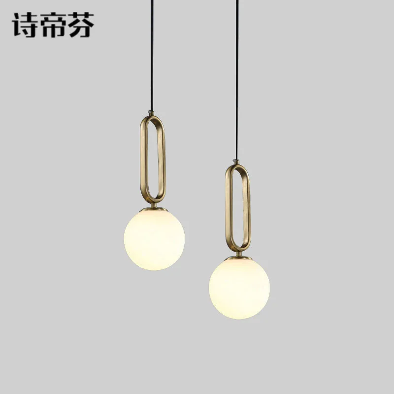 

nordic luminaire hanglamp glass LED pendant lights Home Decoration E27 Light Fixture luminaire
