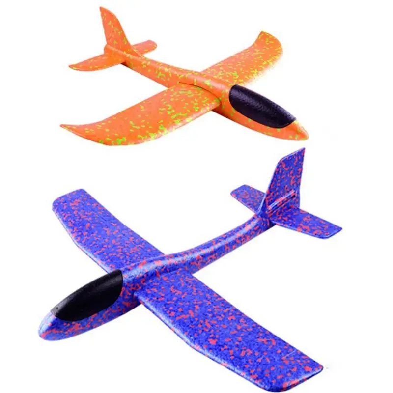 2pcs Airplane Model Manual Throwing Whirly Flying Glider Foam Planes for Children Kids Playing (Random Color and Pattern) |