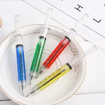 

New Creative Syringe Pen Whole Person Toy Syringe Ball Point Pen 0.5mm Pen Point Children And Students Gift Promotion Pen