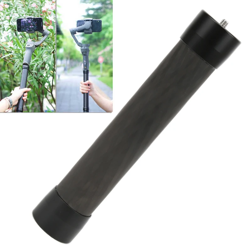 21cm Carbon Fiber Extension Pole Stick Stabilizer Rod Monopod 1/4&quot Screw for DJI Ronin S Zhiyun Crane 2 Accessory | Электроника