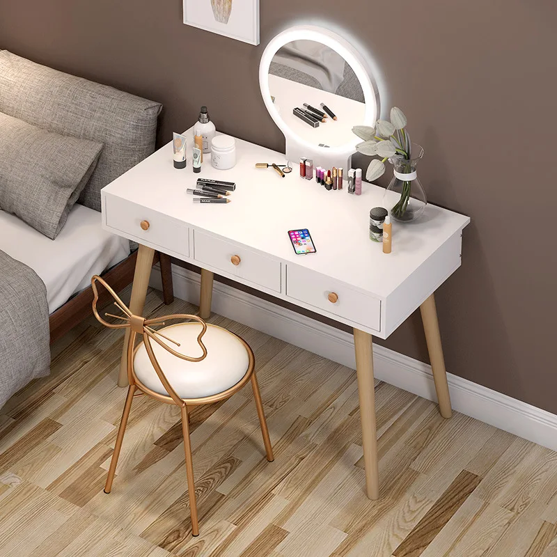 US $128.00 Dressing Table Bedroom Small Apartment Dressing Table Storage Cabinet Modern Minimalist Dressing Cabinet Dressing Table Vanity