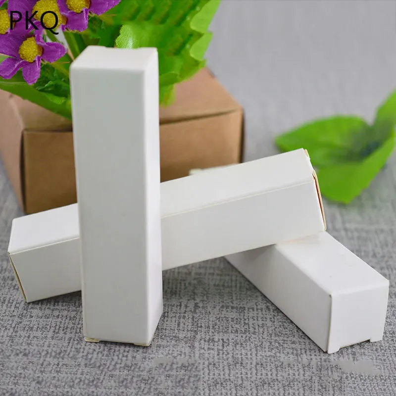 

White big Lipstick Packaging Paper Box large Essential Oil Perfume Sample Lipstick Craft gift Box bottle tube Package 80x80x280